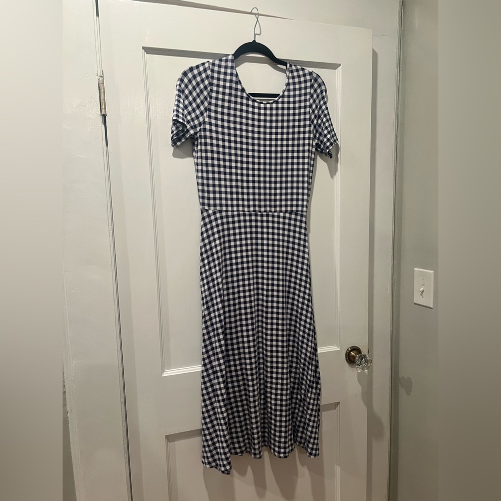 Draper James Gingham T Shirt Dress Size S